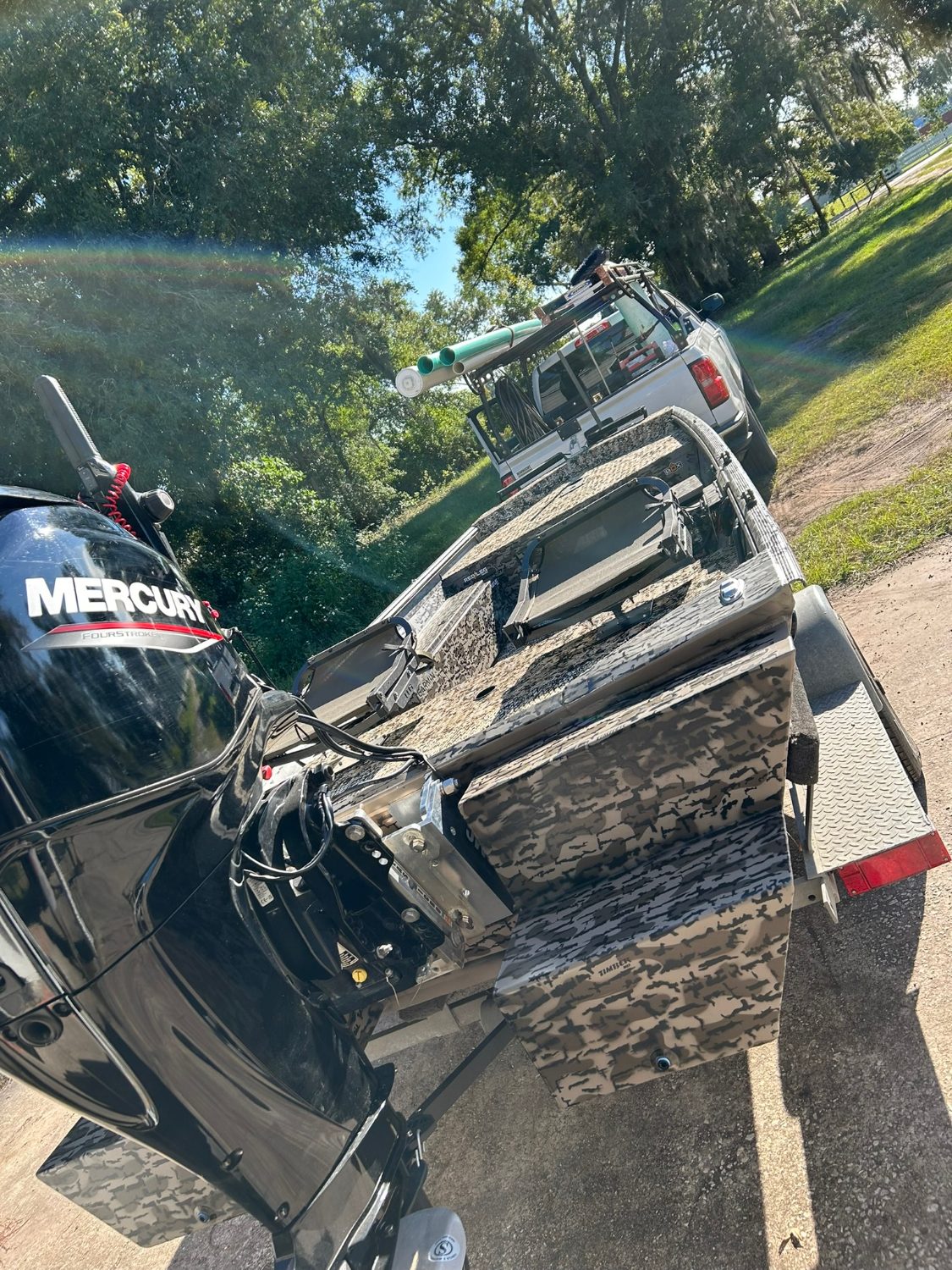 Casting deck with polished rod holders